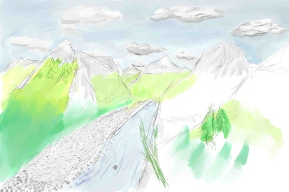 mountains-sketch